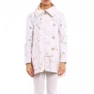 Moncler Pistache Floral Burnout
Jacket, White Size S